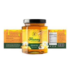 Custom digital printed honey jar stickers for food packaging