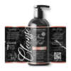Waterproof rectangle shampoo bottle label sticker with clear film finish