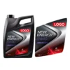 Custom automotive lubricant packaging label