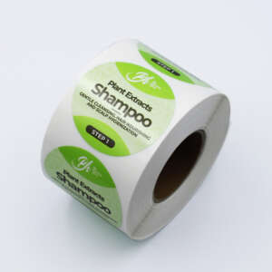 Waterproof self-adhesive vinyl circle stickers