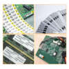 Polyimide barcode sticker samples
