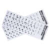 PVC language keyboard sticker sheet