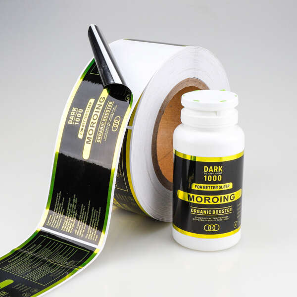 Premium foil labels for supplement bottles