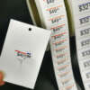 Die cut piggyback labels