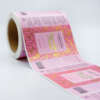 Adhesive cosmetic logo stickers