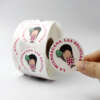 Gold foil frozen food label rolls
