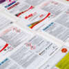 Custom double layer labels with booklet instruction manual