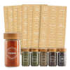 Waterproof spice jar labels for kitchen storage