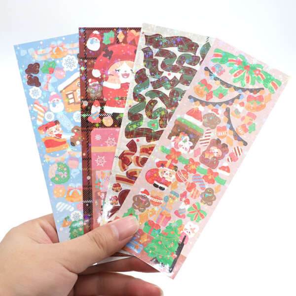 Waterproof Korean kiss cut sticker sheets