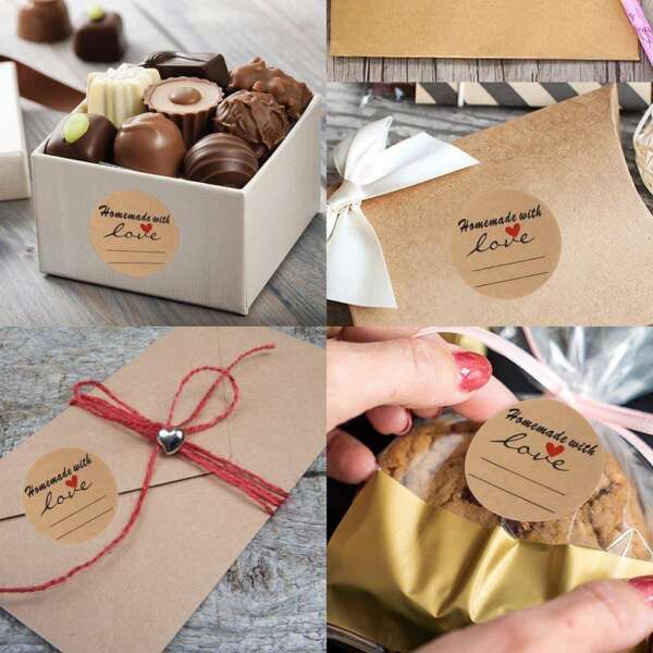 Custom food packaging stickers for biscuits and cakes