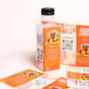 Waterproof beverage label for plastic bottles