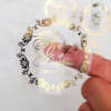 Clear round vinyl logo label