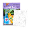 Inkjet printable round labels