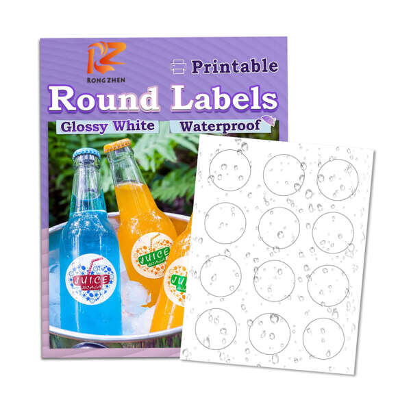 Inkjet printable round labels