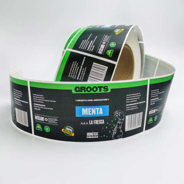 Custom printed jar and bottle label rolls