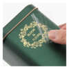 Self adhesive electroform metal sticker with gold nickel finish