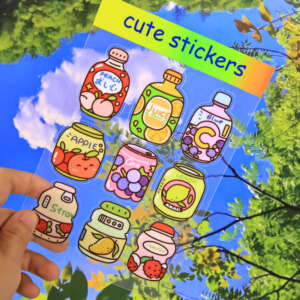Custom A4 A5 A6 kiss cut sticker sheets