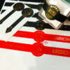 Drink lid tamper evident sticker for takeaway packaging