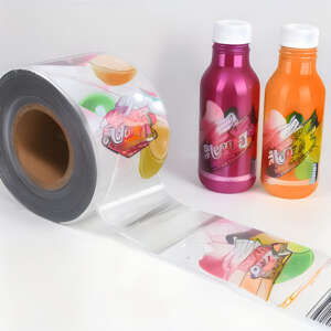 Waterproof juice bottle label roll