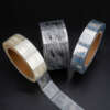 Clear adhesive food packaging labels