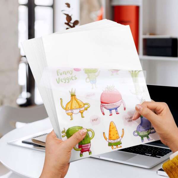Custom clear inkjet sticker paper with waterproof vinyl film