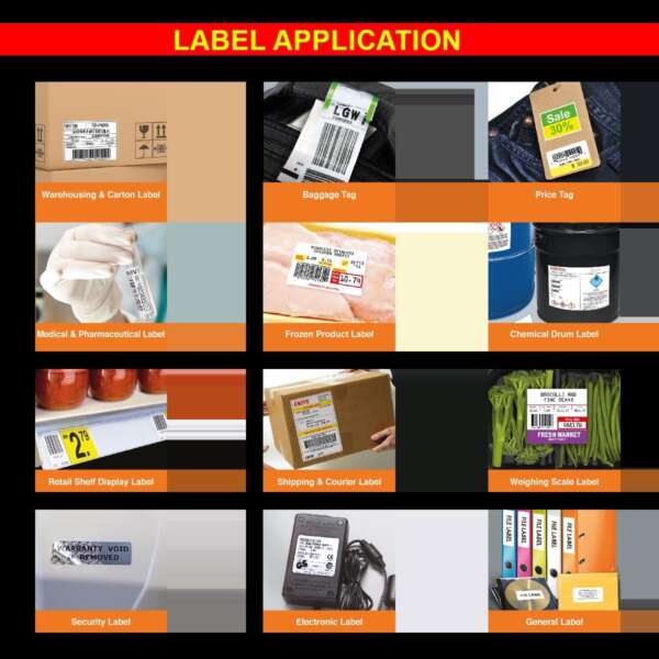 Food price label rolls