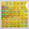 Authenticity hologram sticker with reflective finish