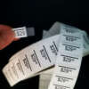 Private logo custom sticker label with adhesive backing