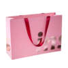 black luxury jewelry cosmetic clothing paper bag with handle view 4