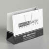 white luxury jewelry clothing gift paper bag with custom logo view 5