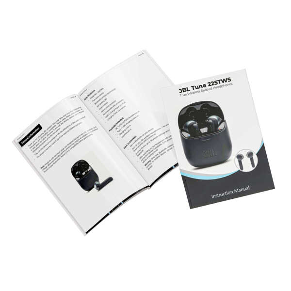 User manual printing for product packaging inserts
