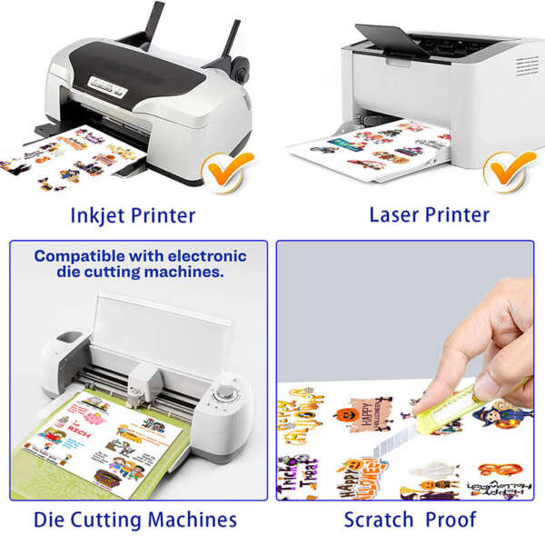 Self adhesive inkjet vinyl sheets