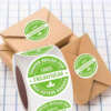 Transparent logo sticker for beverage plastic cup