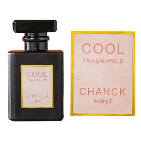 Waterproof perfume bottle label with logo print