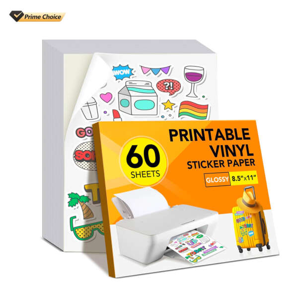 Adhesive inkjet vinyl sheets