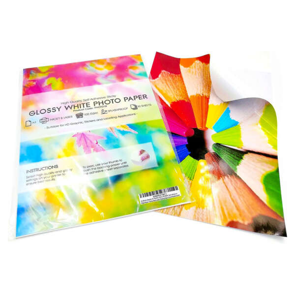 Waterproof PP film sticker sheet for inkjet printing