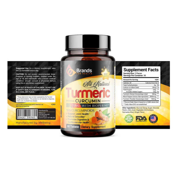 Medical private label sticker for healthcare supplement