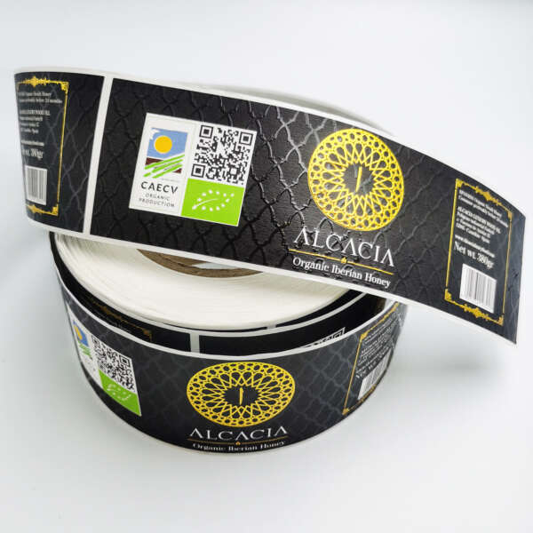 Waterproof bottle label sticker rolls