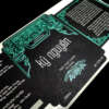 Gold foil embossed brandy label for wine bottles