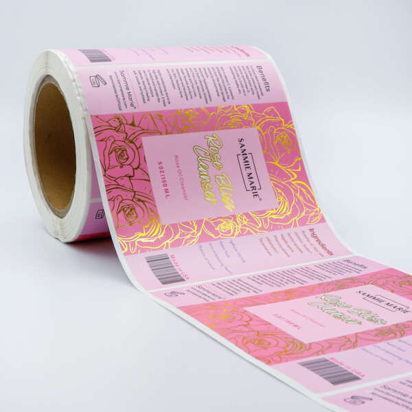 Adhesive vinyl cosmetic stickers