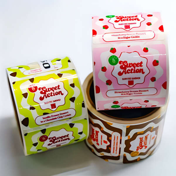 Waterproof hot sauce packaging stickers for plastic bottles