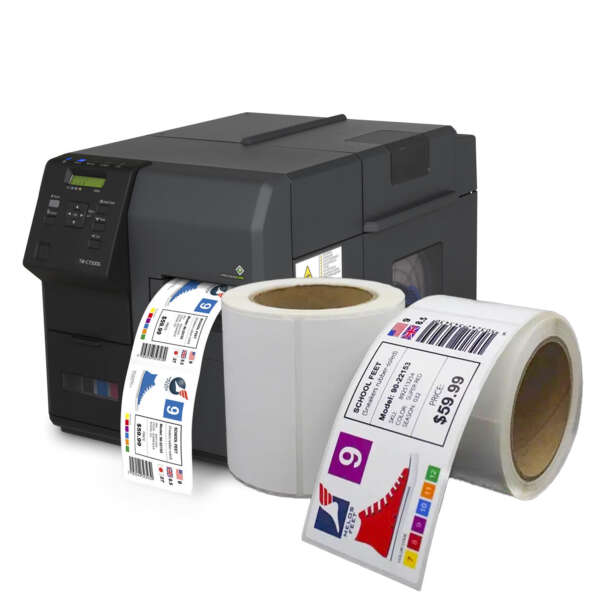 Inkjet printable label roll for TM-3500 and VP700