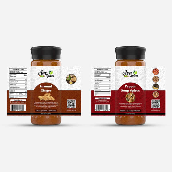 Vinyl plastic rectangle labels for jar and bottle packaging