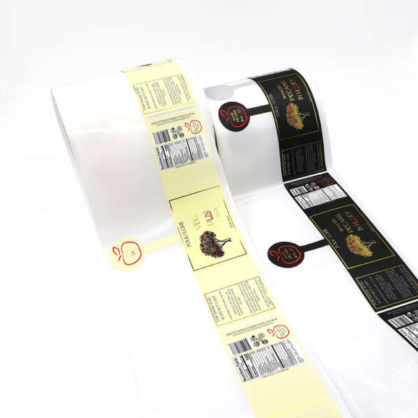 Custom safety label stickers for food plastic packaging
