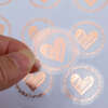 Transparent sticky label rolls for product packaging