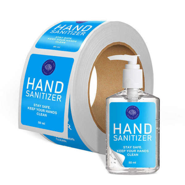 Waterproof transparent hand soap labels for product packaging