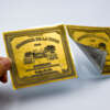 Custom gold silver metal wine bottle label