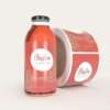 Waterproof cup sticker for coffee shop branding