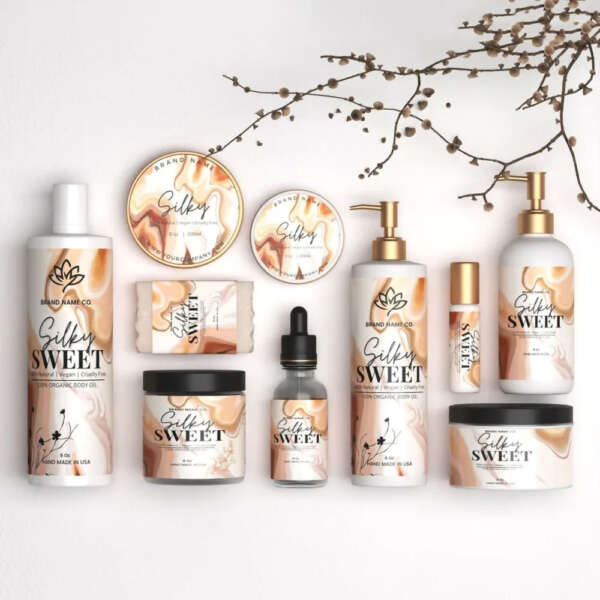 Custom cosmetic packaging labels