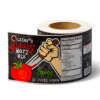 Custom tomato sauce nutrition label sticker for glass jar